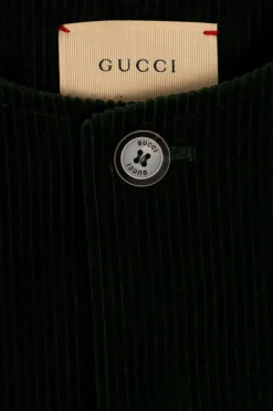 Gucci Kids GREEN Corduroy Jacket