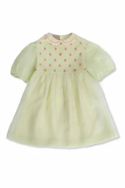 Gucci Kids GREEN Double-layer dress