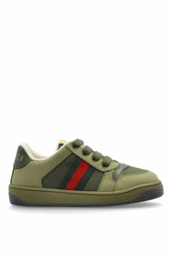 Gucci Kids GREEN "Screener" sports shoes