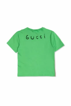Gucci Kids GREEN T-shirt with print