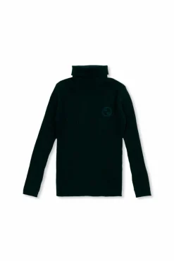 Gucci Kids GREEN Turtleneck sweater with logo