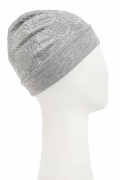 Gucci Kids GREY Cotton hat with embroidered logo