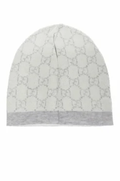 Gucci Kids GREY Logo-embroidered hat