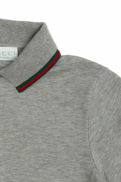 Gucci Kids GREY Polo with logo