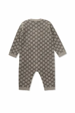 Gucci Kids GREY Rompers with 'GG' pattern