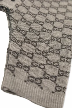 Gucci Kids GREY Rompers with 'GG' pattern
