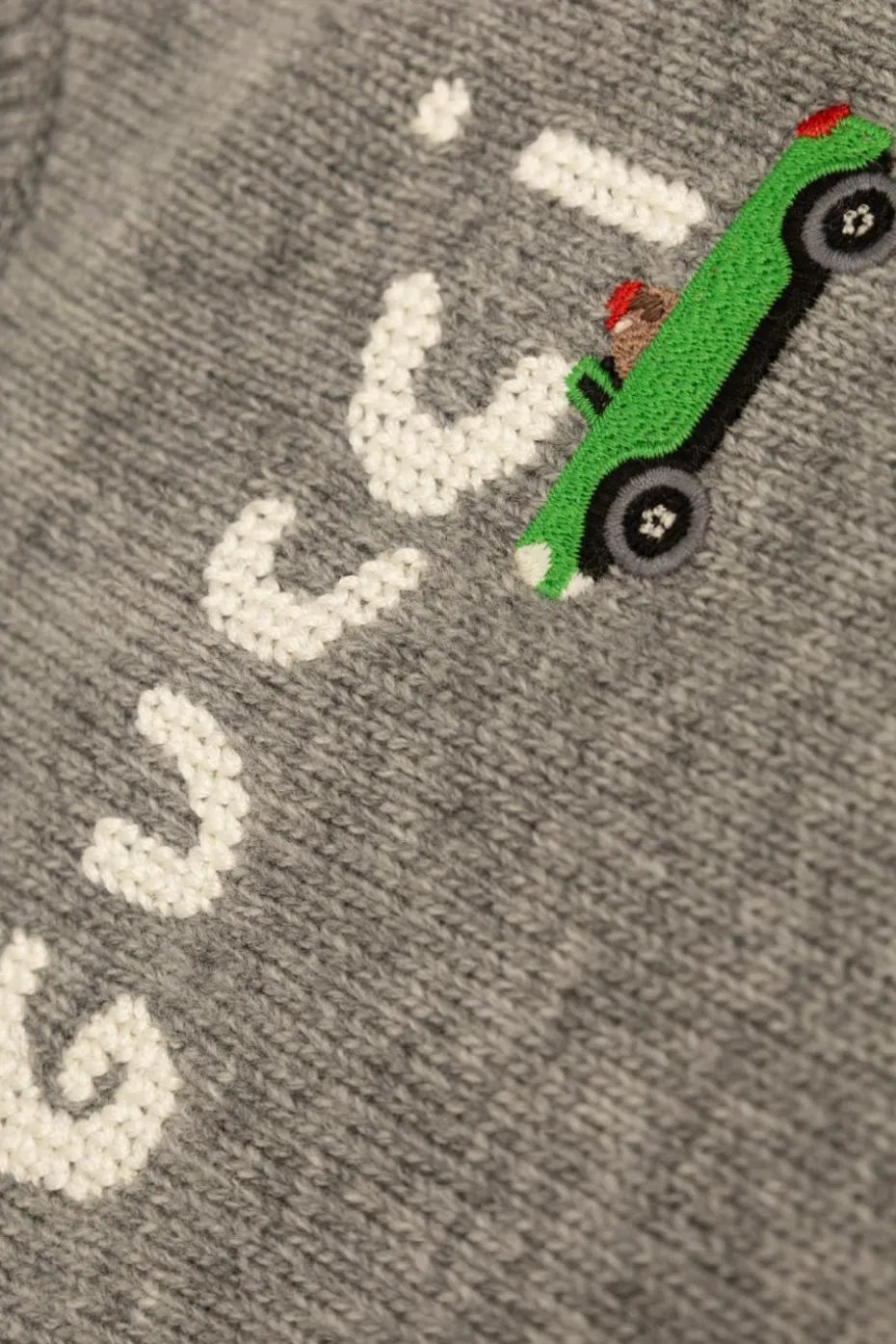 Gucci Kids GREY Sweater with embroidered logo