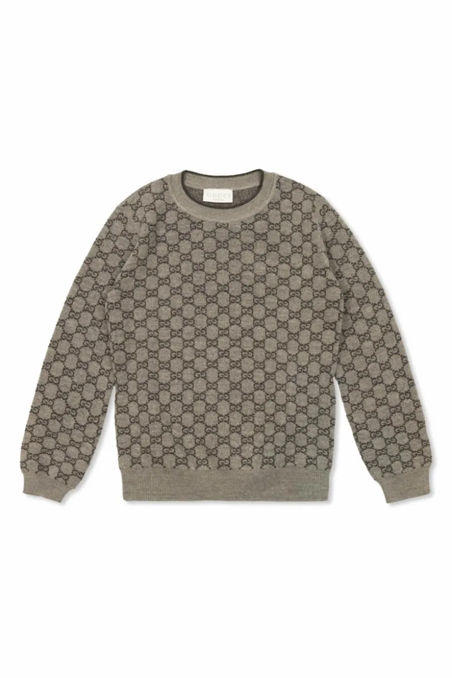 Gucci Kids GREY Sweater with "GG" pattern