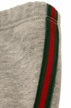Gucci Kids GREY Sweatpants with 'Web' stripe