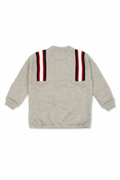 Gucci Kids GREY Sweatshirt with a zip neckline