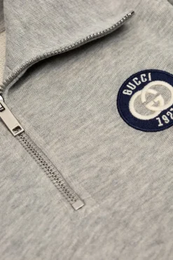 Gucci Kids GREY Sweatshirt with collar