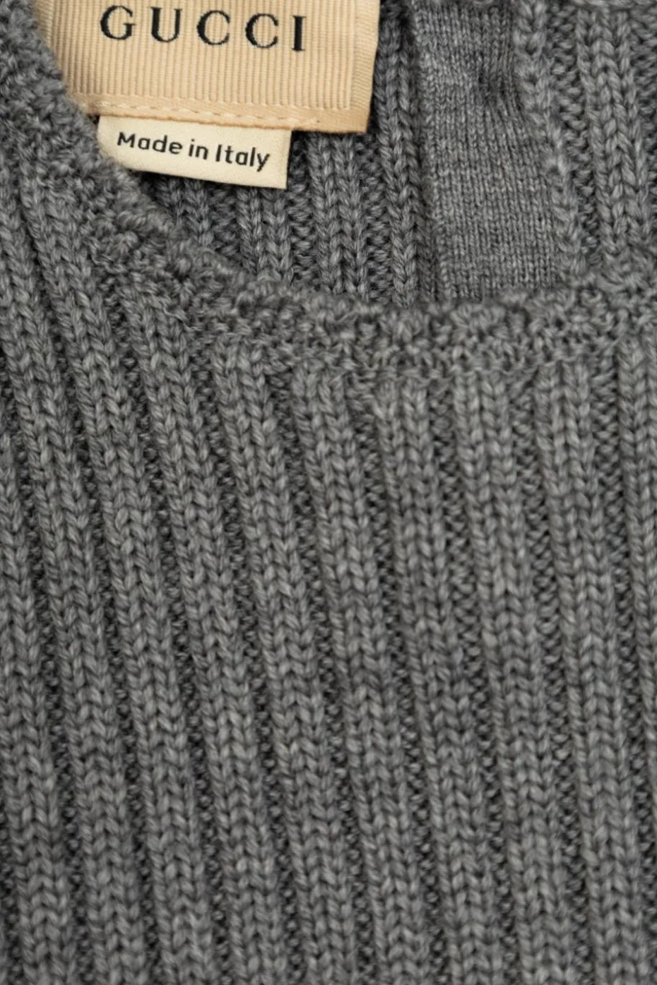 Gucci Kids GREY Wool Dress