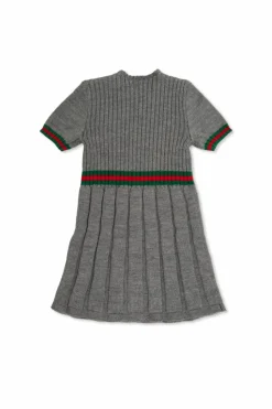 Gucci Kids GREY Wool Dress