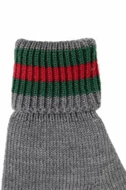 Gucci Kids GREY Wool gloves