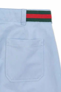 Gucci Kids light blue Cotton shorts