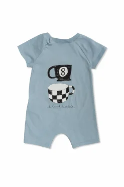 Gucci Kids light blue Printed bodysuit