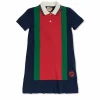 Gucci Kids MULTICOLOUR Cotton dress with embroidered logo
