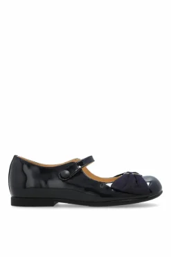 Gucci Kids NAVY BLUE Ballet Flats with Decorative Bow