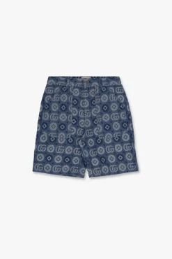 Gucci Kids NAVY BLUE Denim shorts