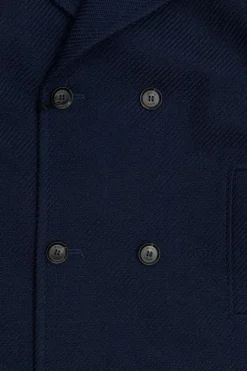Gucci Kids NAVY BLUE Double-breasted coat
