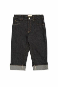 Gucci Kids NAVY BLUE Jeans with rolled-up legs