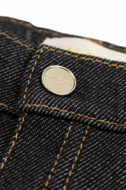 Gucci Kids NAVY BLUE Jeans with rolled-up legs