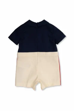 Gucci Kids NAVY BLUE Jumpsuit with logo