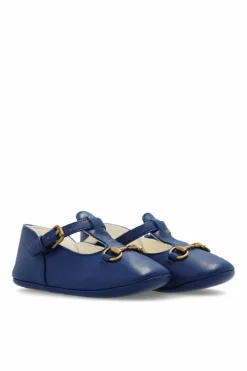 Gucci Kids NAVY BLUE Leather shoes