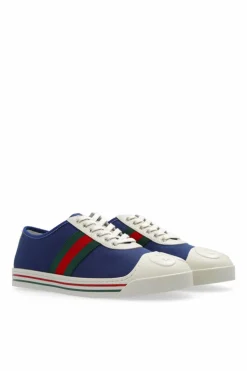 Gucci Kids NAVY BLUE Sneakers with logo