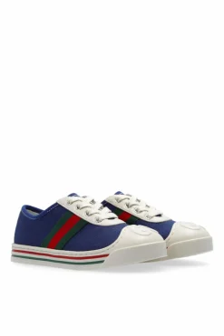 Gucci Kids NAVY BLUE Sneakers with logo
