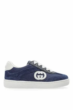 Gucci Kids NAVY BLUE Sneakers with logo