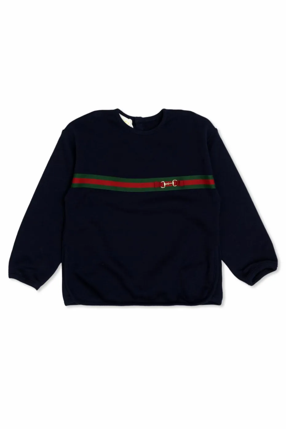 Gucci Kids NAVY BLUE Sweatshirt with 'Web' motif