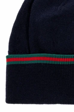 Gucci Kids NAVY BLUE Wool hat