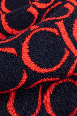 Gucci Kids NAVY BLUE Wool Scarf