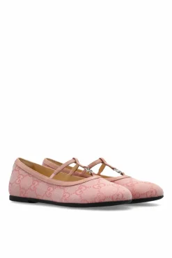Gucci Kids PINK Ballet flats with monogram