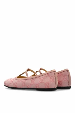 Gucci Kids PINK Ballet flats with monogram