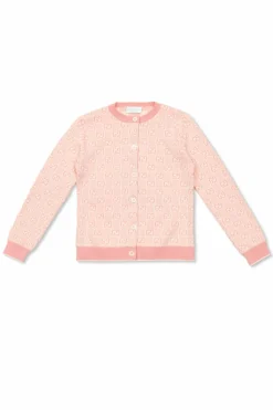 Gucci Kids PINK Cardigan with GG pattern