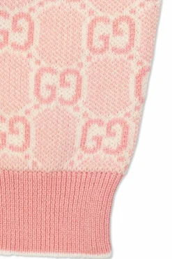 Gucci Kids PINK Cardigan with GG pattern