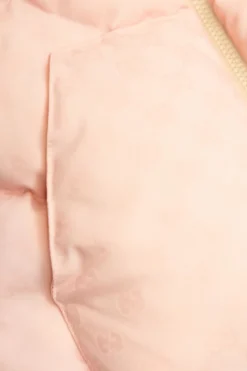 Gucci Kids PINK Down jacket with GG pattern