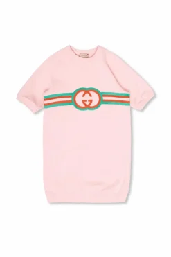 Gucci Kids PINK Dress with logo