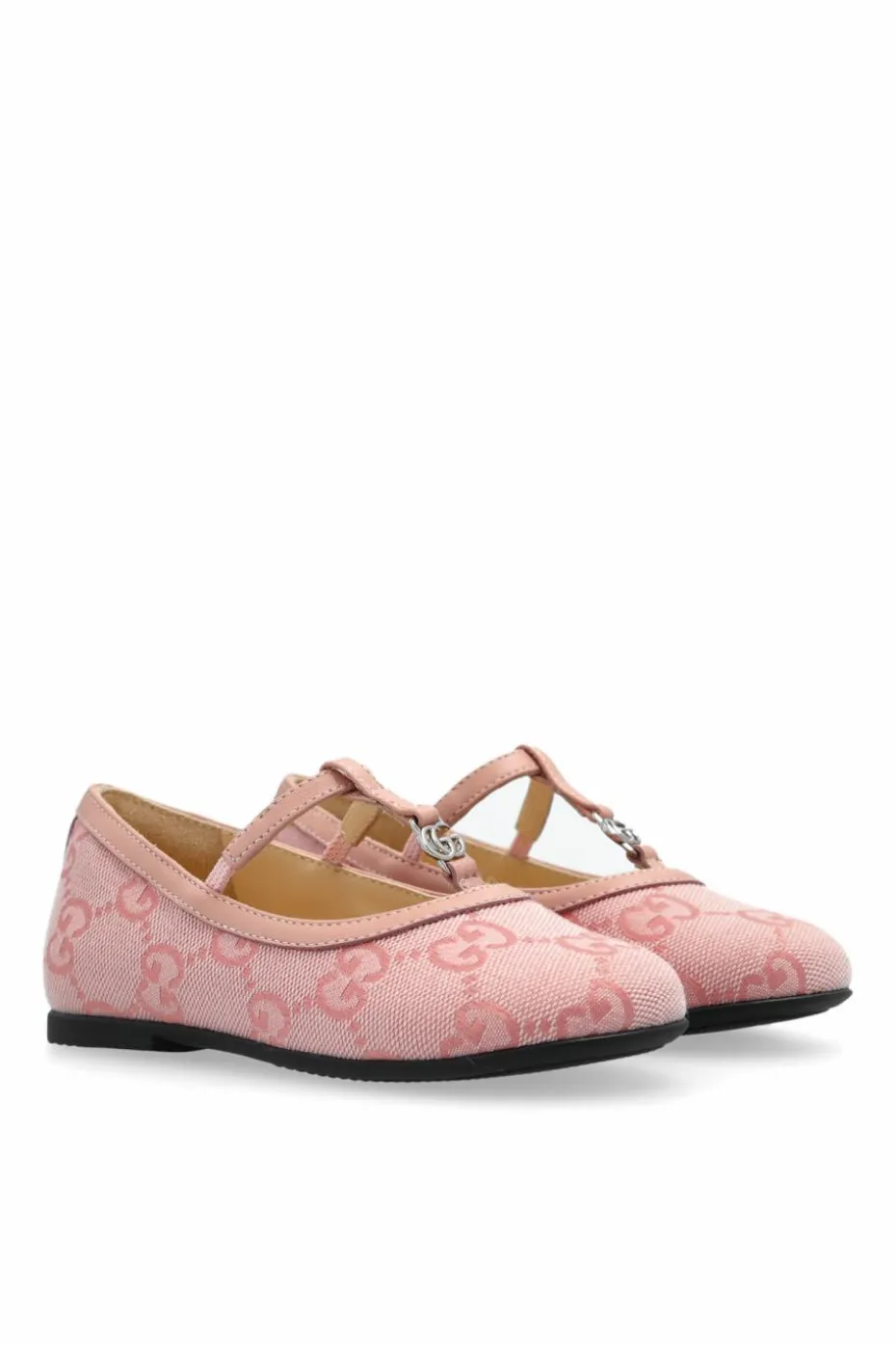 Gucci Kids PINK Monogram Ballerinas