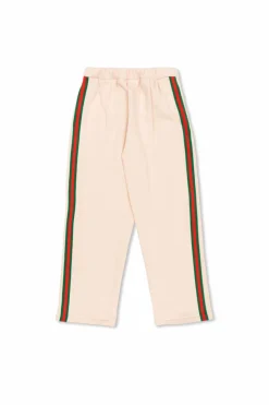 Gucci Kids PINK Sweatpants with distinctive Web stripe