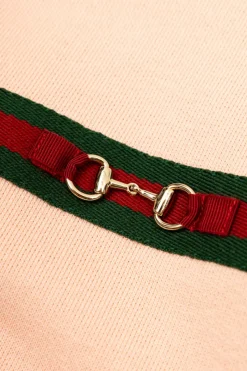 Gucci Kids PINK Sweatshirt with distinctive Web stripe