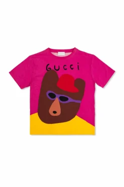 Gucci Kids PINK T-shirt with print