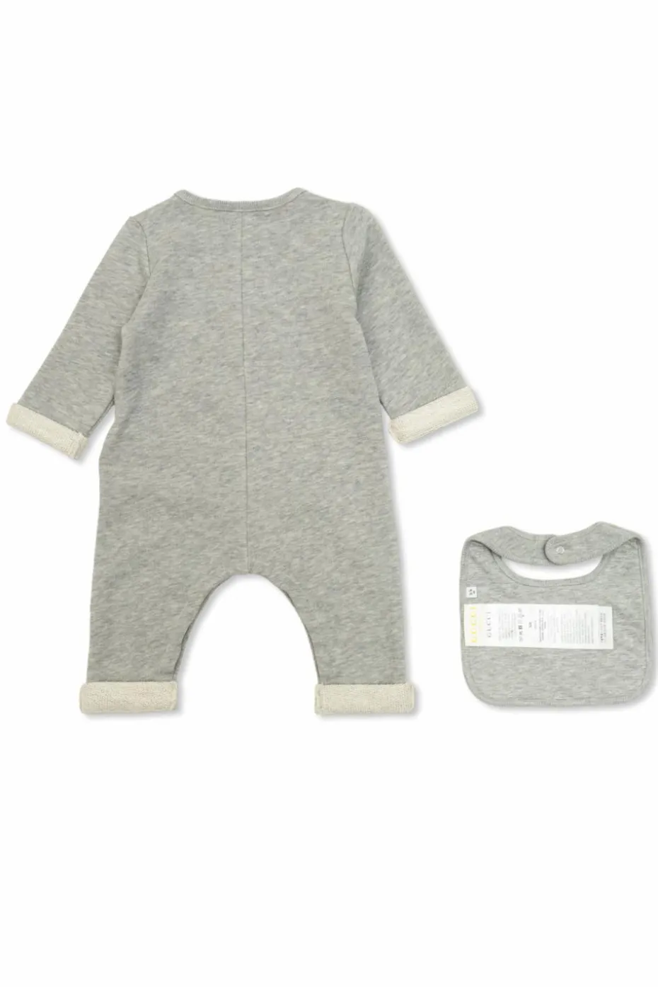 Gucci Kids WHITE Baby romper and bib set