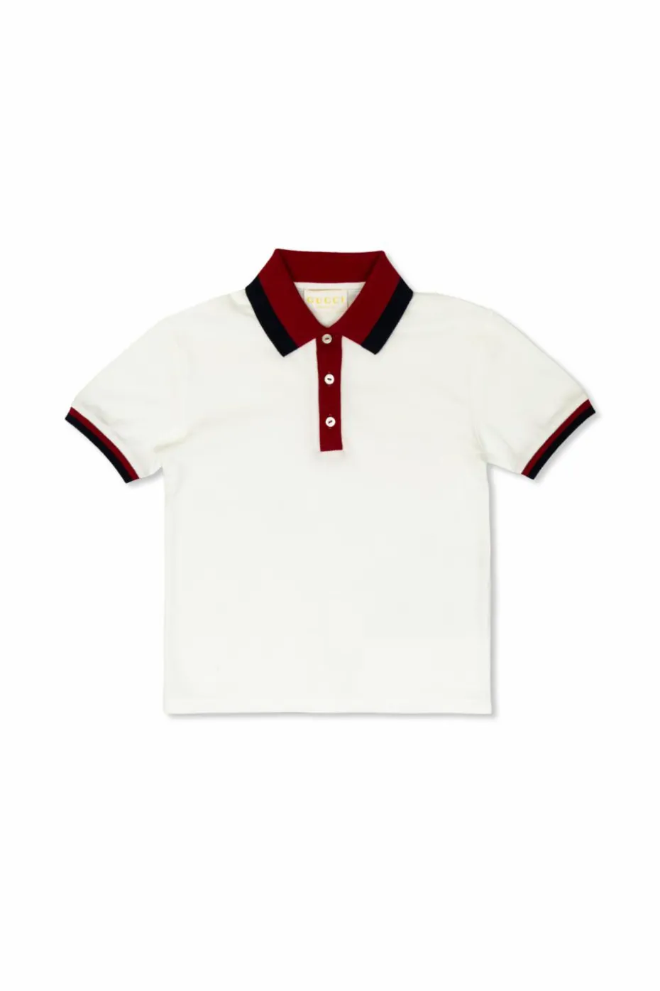Gucci Kids WHITE Cotton polo