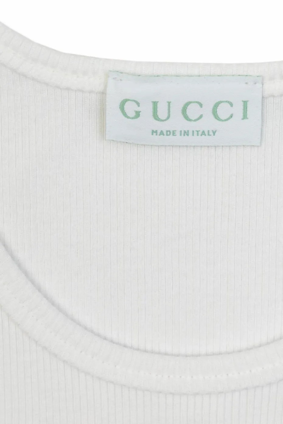 Gucci Kids WHITE Cotton top with logo