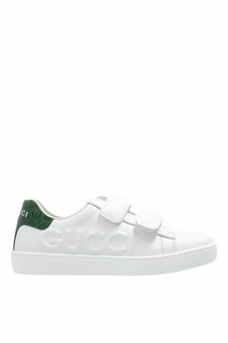 Gucci Kids WHITE Sneakers with embossed logo