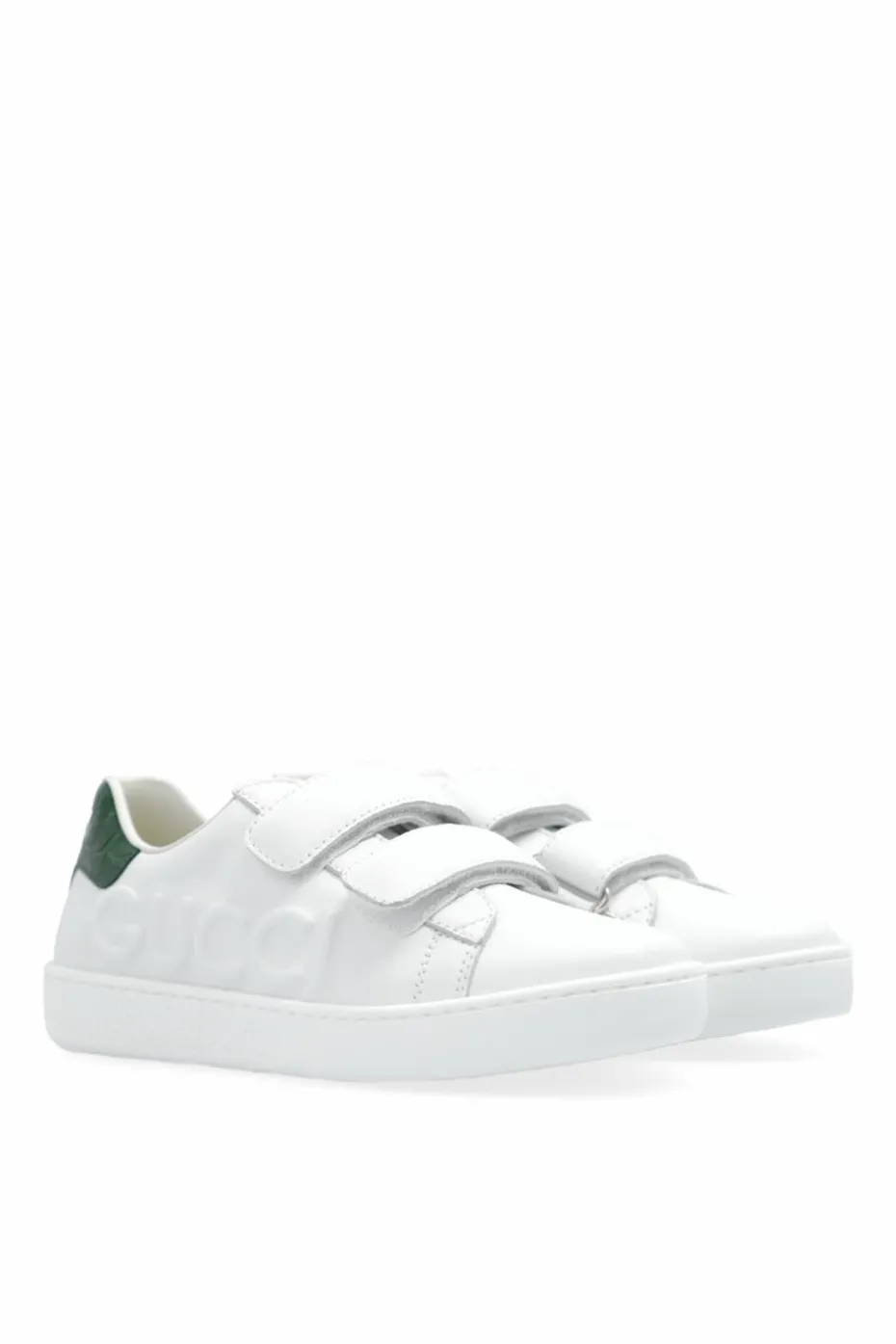 Gucci Kids WHITE Sneakers with embossed logo