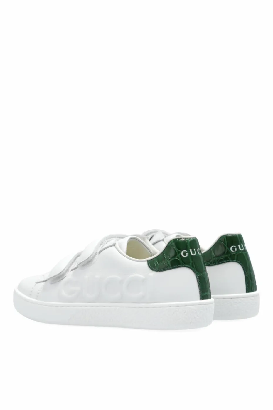 Gucci Kids WHITE Sneakers with embossed logo